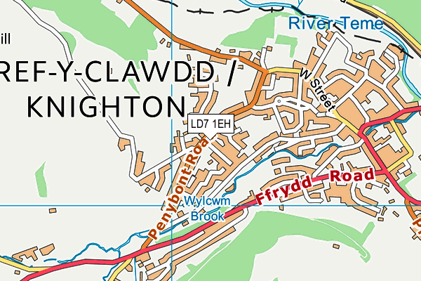 LD7 1EH map - OS VectorMap District (Ordnance Survey) LD7 1EH map - OS VectorMap District (Ordnance Survey)