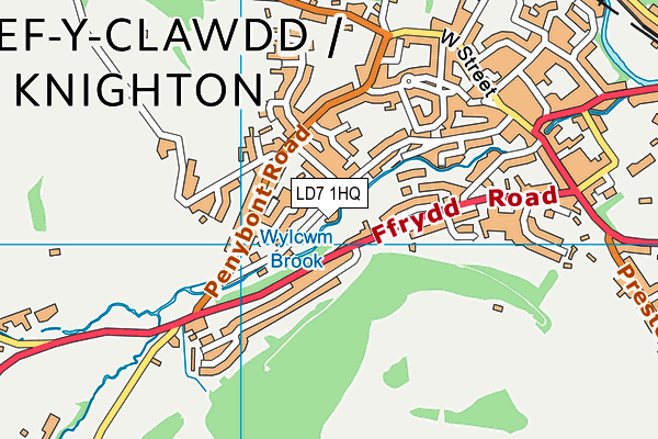 LD7 1HQ map - OS VectorMap District (Ordnance Survey) LD7 1HQ map - OS VectorMap District (Ordnance Survey)