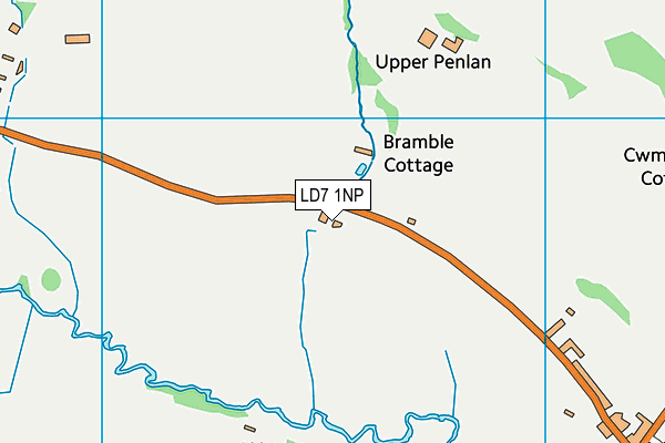 LD7 1NP map - OS VectorMap District (Ordnance Survey) LD7 1NP map - OS VectorMap District (Ordnance Survey)