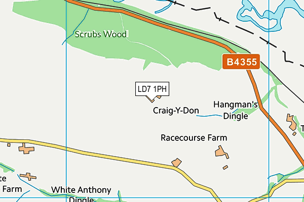 LD7 1PH map - OS VectorMap District (Ordnance Survey) LD7 1PH map - OS VectorMap District (Ordnance Survey)