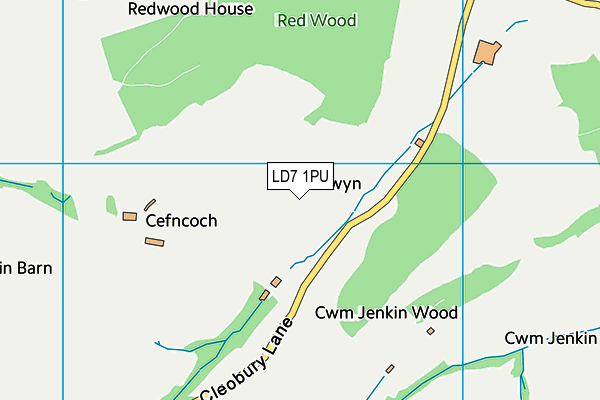 LD7 1PU map - OS VectorMap District (Ordnance Survey) LD7 1PU map - OS VectorMap District (Ordnance Survey)
