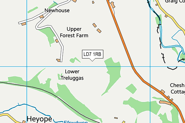LD7 1RB map - OS VectorMap District (Ordnance Survey) LD7 1RB map - OS VectorMap District (Ordnance Survey)