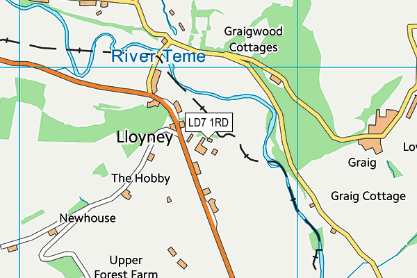 LD7 1RD map - OS VectorMap District (Ordnance Survey) LD7 1RD map - OS VectorMap District (Ordnance Survey)