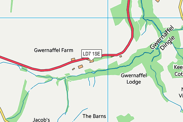 LD7 1SE map - OS VectorMap District (Ordnance Survey) LD7 1SE map - OS VectorMap District (Ordnance Survey)