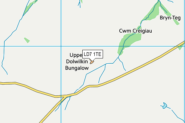 LD7 1TE map - OS VectorMap District (Ordnance Survey) LD7 1TE map - OS VectorMap District (Ordnance Survey)