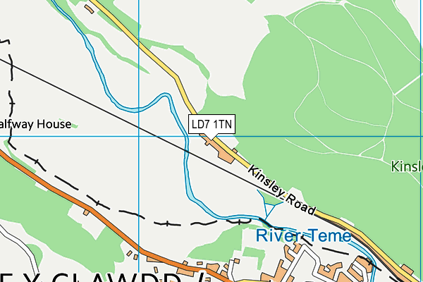LD7 1TN map - OS VectorMap District (Ordnance Survey) LD7 1TN map - OS VectorMap District (Ordnance Survey)