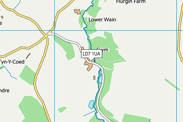 LD7 1UA map - OS VectorMap District (Ordnance Survey) LD7 1UA map - OS VectorMap District (Ordnance Survey)