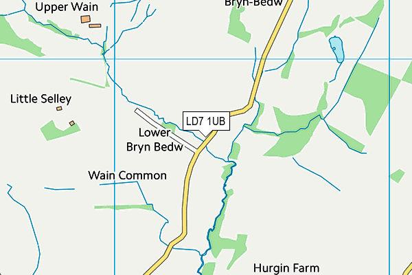 LD7 1UB map - OS VectorMap District (Ordnance Survey) LD7 1UB map - OS VectorMap District (Ordnance Survey)