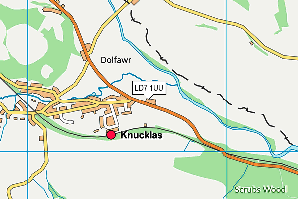 LD7 1UU map - OS VectorMap District (Ordnance Survey) LD7 1UU map - OS VectorMap District (Ordnance Survey)