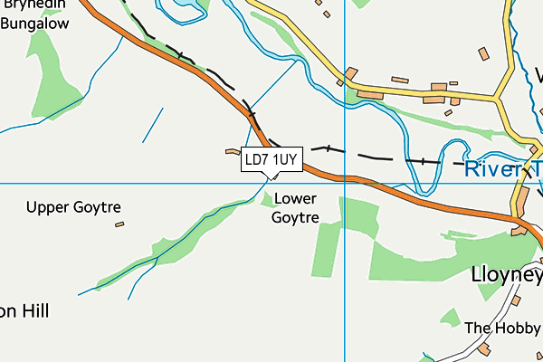LD7 1UY map - OS VectorMap District (Ordnance Survey) LD7 1UY map - OS VectorMap District (Ordnance Survey)