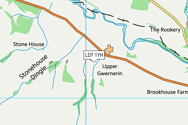 LD7 1YH map - OS VectorMap District (Ordnance Survey) LD7 1YH map - OS VectorMap District (Ordnance Survey)