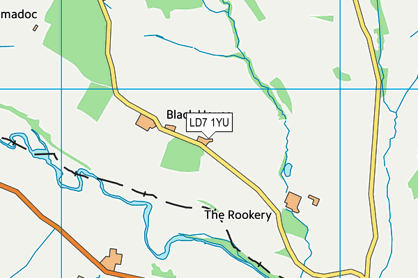 LD7 1YU map - OS VectorMap District (Ordnance Survey) LD7 1YU map - OS VectorMap District (Ordnance Survey)