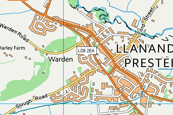 LD8 2EA map - OS VectorMap District (Ordnance Survey) LD8 2EA map - OS VectorMap District (Ordnance Survey)