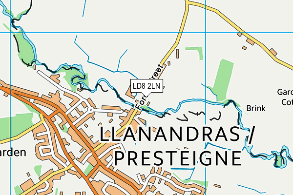LD8 2LN map - OS VectorMap District (Ordnance Survey) LD8 2LN map - OS VectorMap District (Ordnance Survey)