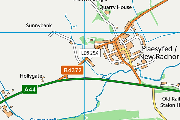 LD8 2SX map - OS VectorMap District (Ordnance Survey) LD8 2SX map - OS VectorMap District (Ordnance Survey)