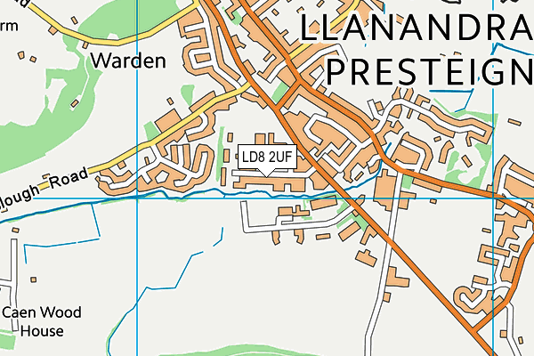LD8 2UF map - OS VectorMap District (Ordnance Survey) LD8 2UF map - OS VectorMap District (Ordnance Survey)