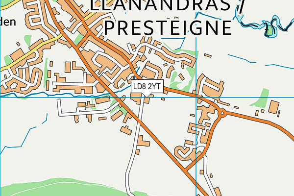 LD8 2YT map - OS VectorMap District (Ordnance Survey) LD8 2YT map - OS VectorMap District (Ordnance Survey)