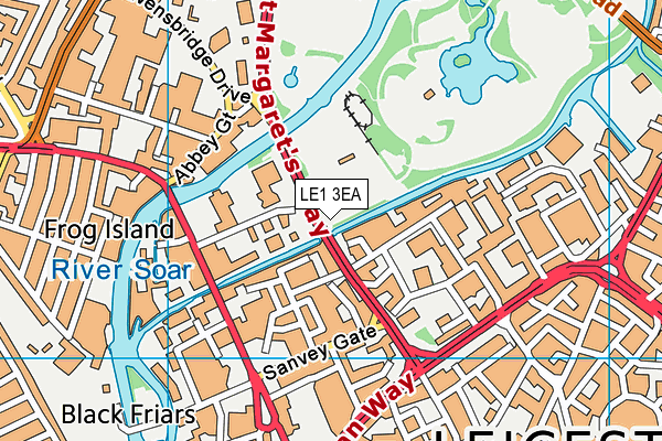LE1 3EA map - OS VectorMap District (Ordnance Survey) LE1 3EA map - OS VectorMap District (Ordnance Survey)