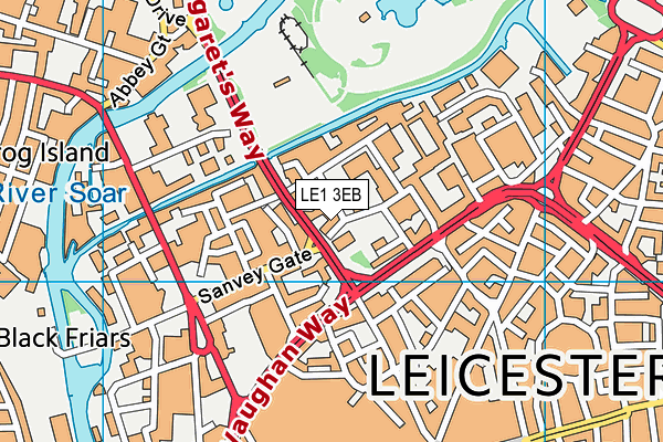LE1 3EB map - OS VectorMap District (Ordnance Survey) LE1 3EB map - OS VectorMap District (Ordnance Survey)