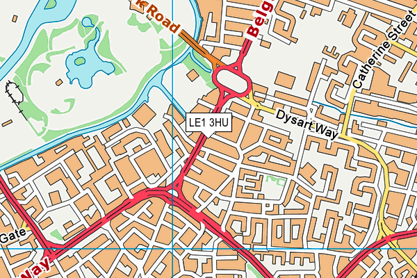 LE1 3HU map - OS VectorMap District (Ordnance Survey) LE1 3HU map - OS VectorMap District (Ordnance Survey)