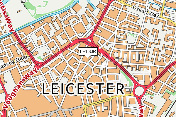 LE1 3JR map - OS VectorMap District (Ordnance Survey) LE1 3JR map - OS VectorMap District (Ordnance Survey)