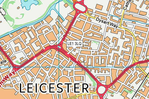 LE1 3LQ map - OS VectorMap District (Ordnance Survey) LE1 3LQ map - OS VectorMap District (Ordnance Survey)