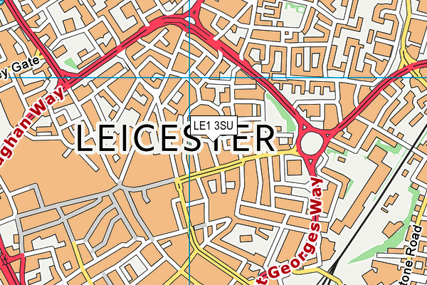 LE1 3SU map - OS VectorMap District (Ordnance Survey) LE1 3SU map - OS VectorMap District (Ordnance Survey)