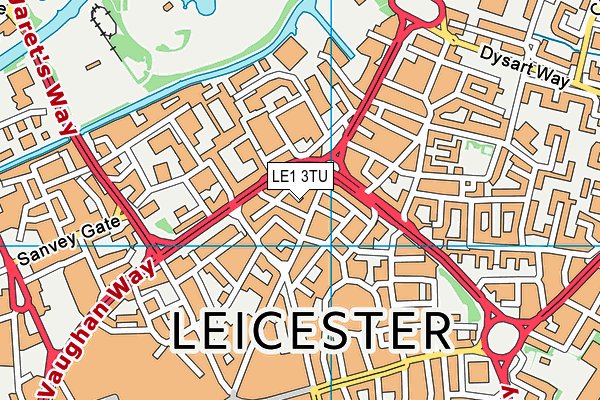 LE1 3TU map - OS VectorMap District (Ordnance Survey) LE1 3TU map - OS VectorMap District (Ordnance Survey)