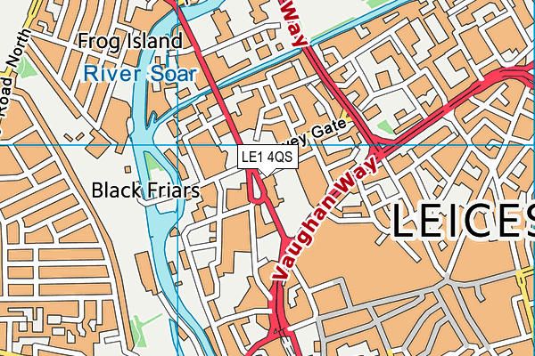 LE1 4QS map - OS VectorMap District (Ordnance Survey) LE1 4QS map - OS VectorMap District (Ordnance Survey)