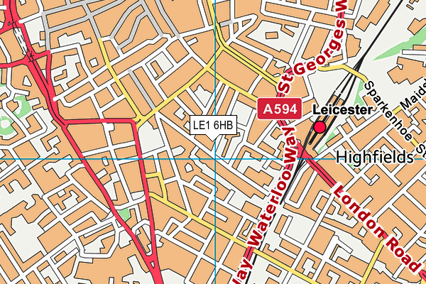 LE1 6HB map - OS VectorMap District (Ordnance Survey) LE1 6HB map - OS VectorMap District (Ordnance Survey)