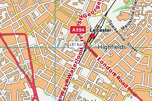 LE1 6JJ map - OS VectorMap District (Ordnance Survey) LE1 6JJ map - OS VectorMap District (Ordnance Survey)