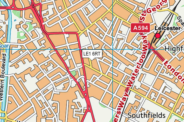 LE1 6RT map - OS VectorMap District (Ordnance Survey) LE1 6RT map - OS VectorMap District (Ordnance Survey)