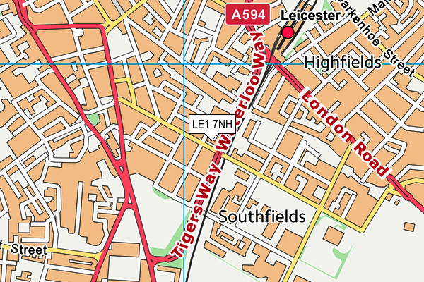 LE1 7NH map - OS VectorMap District (Ordnance Survey) LE1 7NH map - OS VectorMap District (Ordnance Survey)
