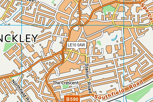 LE10 0AW map - OS VectorMap District (Ordnance Survey) LE10 0AW map - OS VectorMap District (Ordnance Survey)