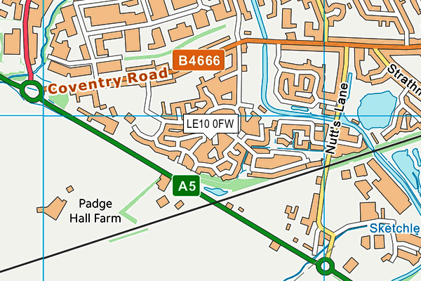LE10 0FW map - OS VectorMap District (Ordnance Survey) LE10 0FW map - OS VectorMap District (Ordnance Survey)