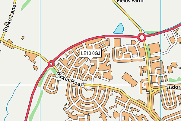 LE10 0GJ map - OS VectorMap District (Ordnance Survey)