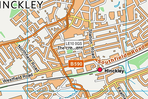 LE10 0GS map - OS VectorMap District (Ordnance Survey) LE10 0GS map - OS VectorMap District (Ordnance Survey)