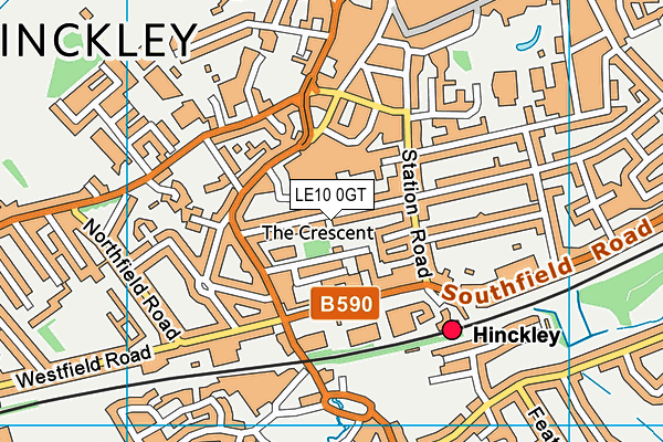 LE10 0GT map - OS VectorMap District (Ordnance Survey) LE10 0GT map - OS VectorMap District (Ordnance Survey)