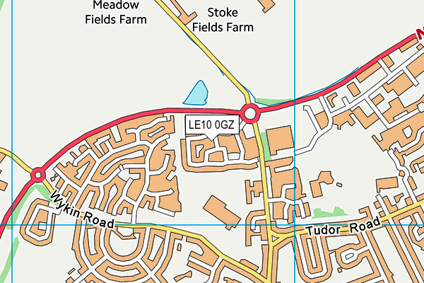 LE10 0GZ map - OS VectorMap District (Ordnance Survey) LE10 0GZ map - OS VectorMap District (Ordnance Survey)