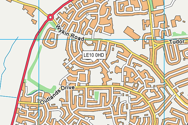 LE10 0HD map - OS VectorMap District (Ordnance Survey) LE10 0HD map - OS VectorMap District (Ordnance Survey)