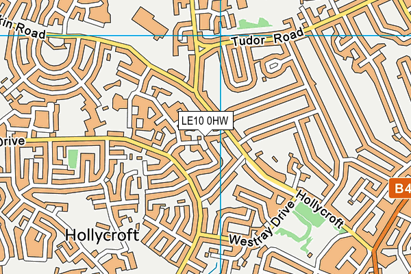 LE10 0HW map - OS VectorMap District (Ordnance Survey) LE10 0HW map - OS VectorMap District (Ordnance Survey)