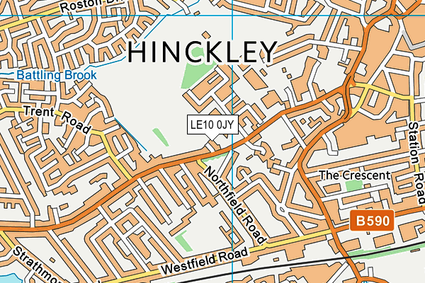 LE10 0JY map - OS VectorMap District (Ordnance Survey) LE10 0JY map - OS VectorMap District (Ordnance Survey)