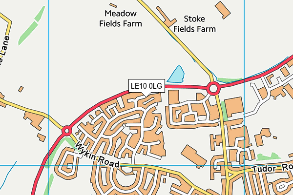 LE10 0LG map - OS VectorMap District (Ordnance Survey)