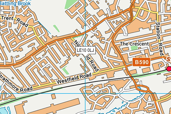 LE10 0LJ map - OS VectorMap District (Ordnance Survey) LE10 0LJ map - OS VectorMap District (Ordnance Survey)