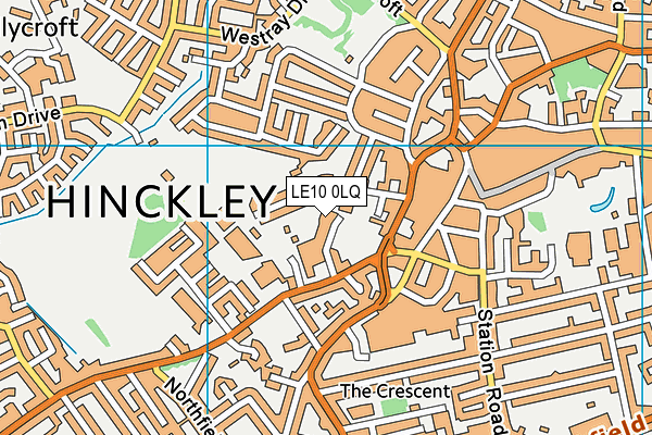 LE10 0LQ map - OS VectorMap District (Ordnance Survey)