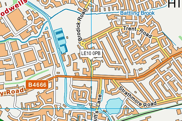 LE10 0PB map - OS VectorMap District (Ordnance Survey) LE10 0PB map - OS VectorMap District (Ordnance Survey)