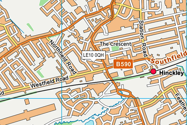 LE10 0QH map - OS VectorMap District (Ordnance Survey) LE10 0QH map - OS VectorMap District (Ordnance Survey)