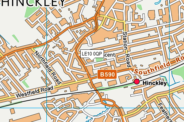 LE10 0QP map - OS VectorMap District (Ordnance Survey) LE10 0QP map - OS VectorMap District (Ordnance Survey)