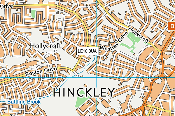 LE10 0UA map - OS VectorMap District (Ordnance Survey) LE10 0UA map - OS VectorMap District (Ordnance Survey)