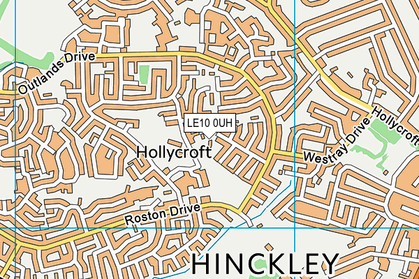 LE10 0UH map - OS VectorMap District (Ordnance Survey) LE10 0UH map - OS VectorMap District (Ordnance Survey)